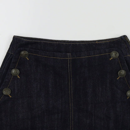 SOFT GREY Womens Blue   A-Line Skirt Size 6