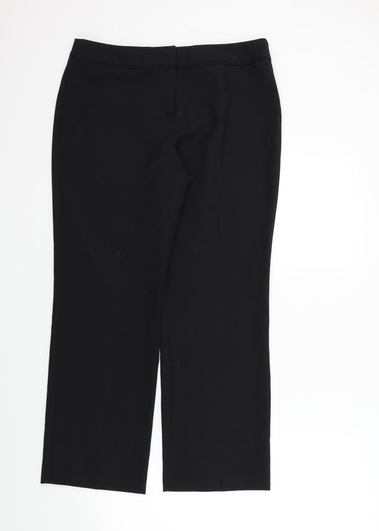 F&F Womens Black   Trousers  Size 12 L29 in