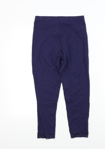 George Girls Blue Colourblock  Jegging Trousers Size 13-14 Years - lace legs