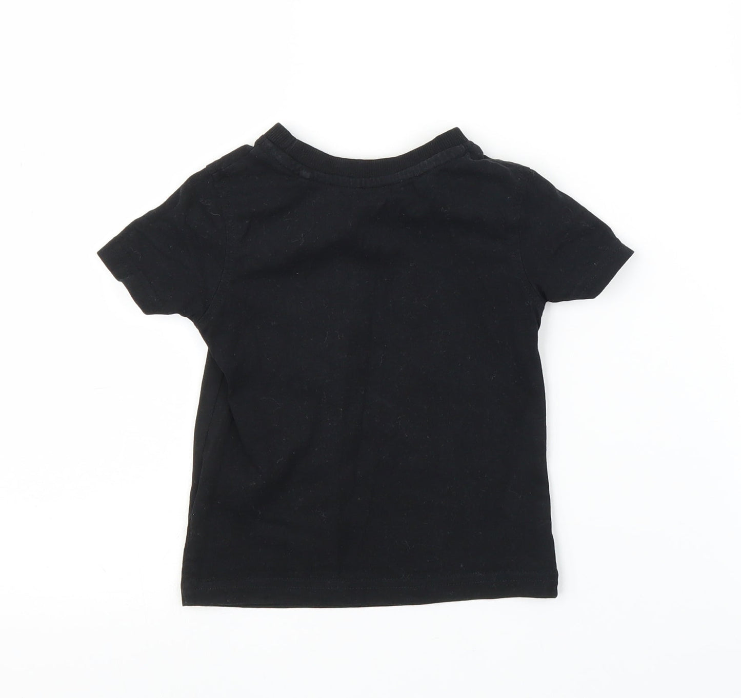 George Girls Black   Basic T-Shirt Size 12-18 Months