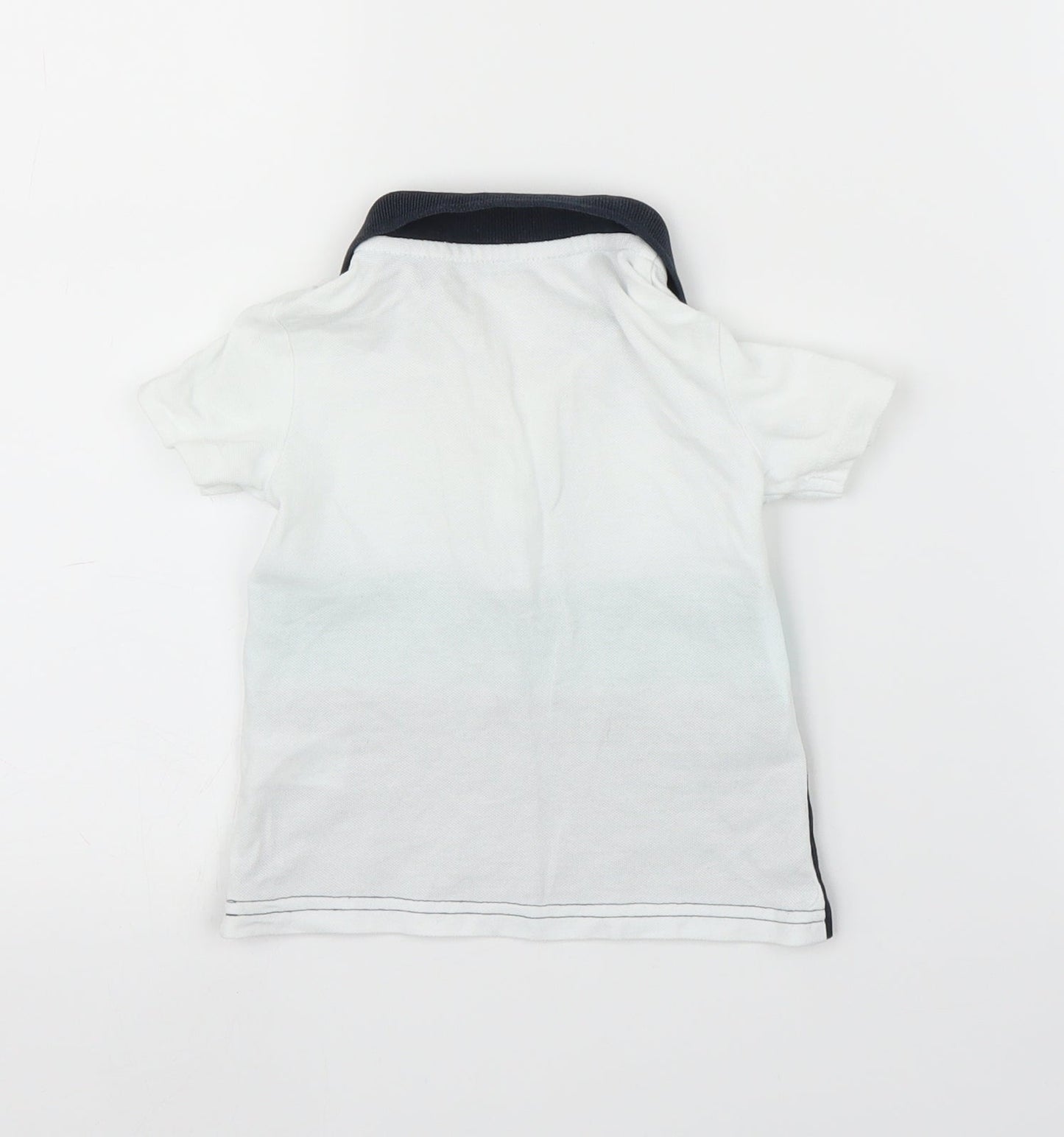 Matalan Boys White   Basic Polo Size 12-18 Months
