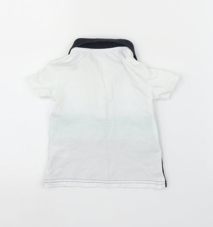Matalan Boys White   Basic Polo Size 12-18 Months