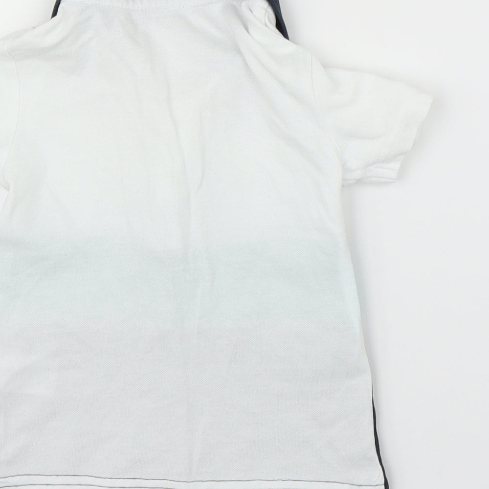 Matalan Boys White   Basic Polo Size 12-18 Months