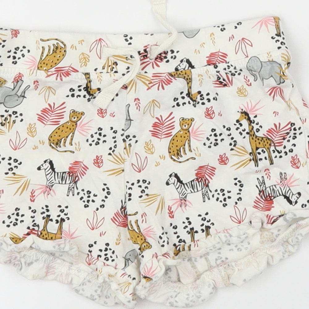 Primark Girls Beige Animal Print  Capri Leggings Size 12-18 Months  - Shorts