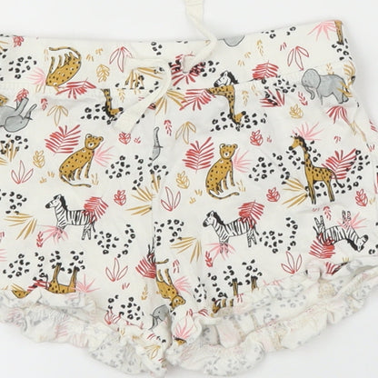 Primark Girls Beige Animal Print  Capri Leggings Size 12-18 Months  - Shorts
