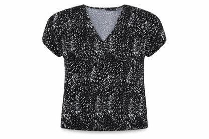 Womens UK Size 10 F&F Black Basic Blouse