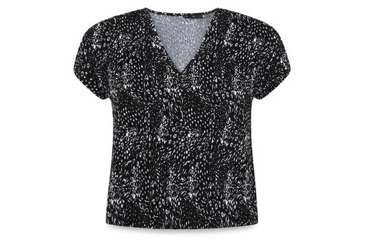 Womens UK Size 10 F&F Black Basic Blouse