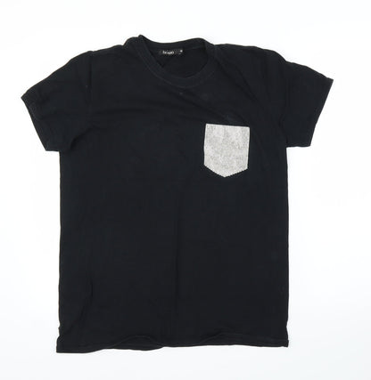 Boohoo Womens Black   Basic T-Shirt Size M