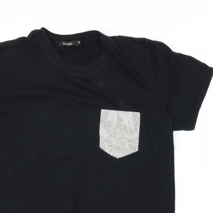 Boohoo Womens Black   Basic T-Shirt Size M