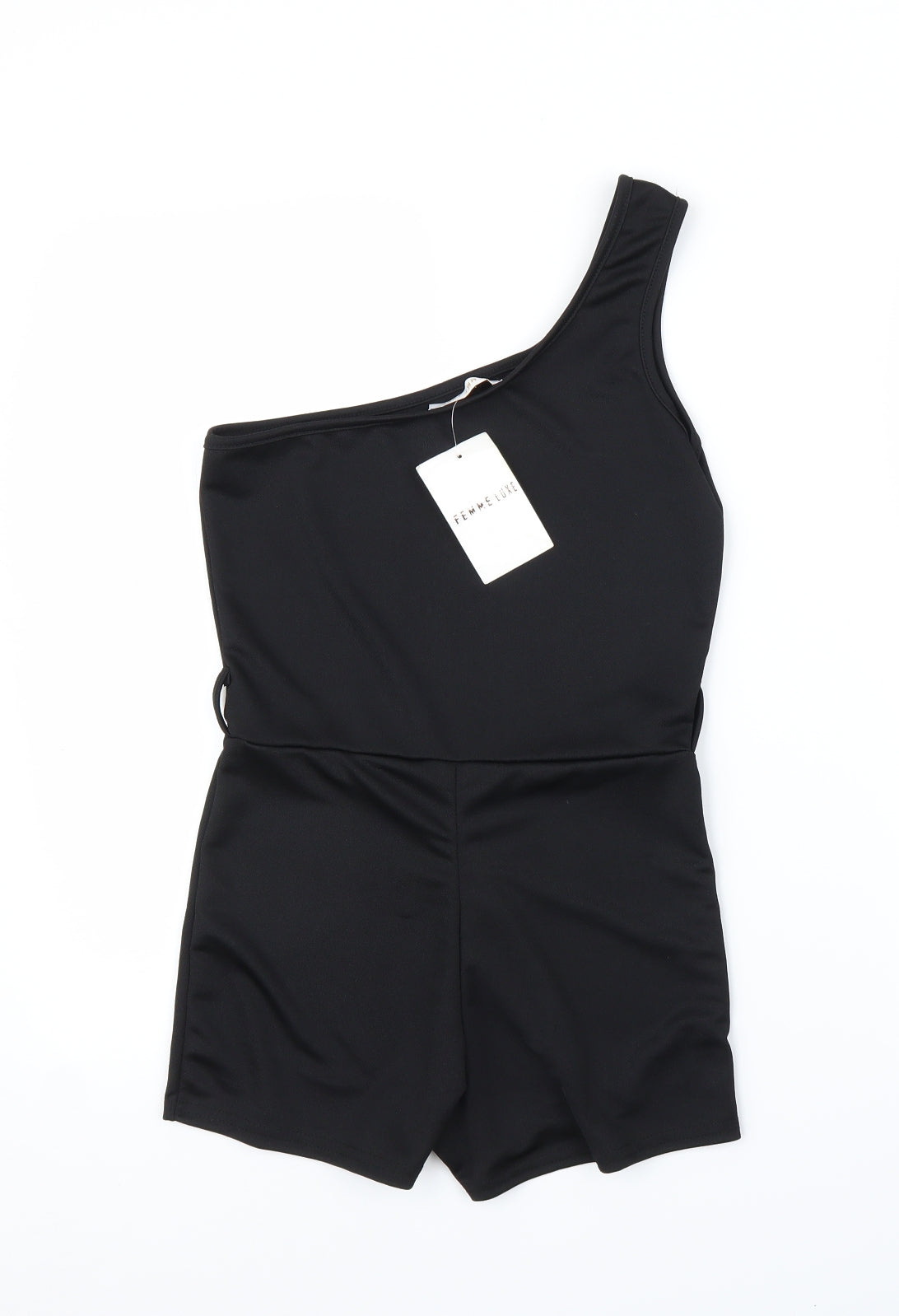 Femme Luxe Womens Black   Romper One-Piece Size 8