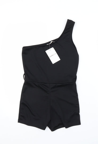 Femme Luxe Womens Black   Romper One-Piece Size 8