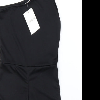 Femme Luxe Womens Black   Romper One-Piece Size 8