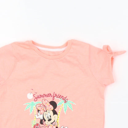 Primark Girls Pink   Basic T-Shirt Size 18-24 Months  - Disney