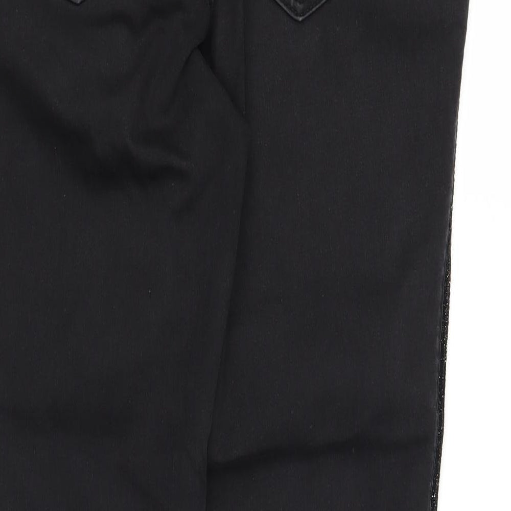 B. You Womens Black  Denim Skinny Jeans Size 14 L26 in