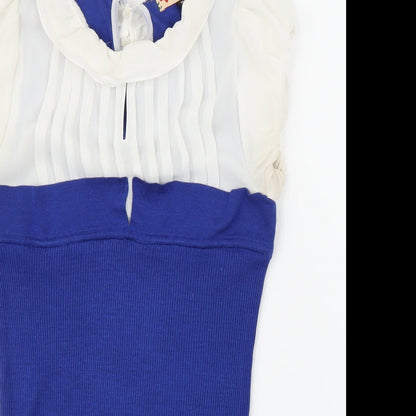 JJ Park Womens Blue   Basic Blouse Size M
