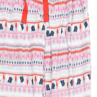 Preworn Womens Grey Fair Isle Fleece Chemise Pyjama Pants Size S