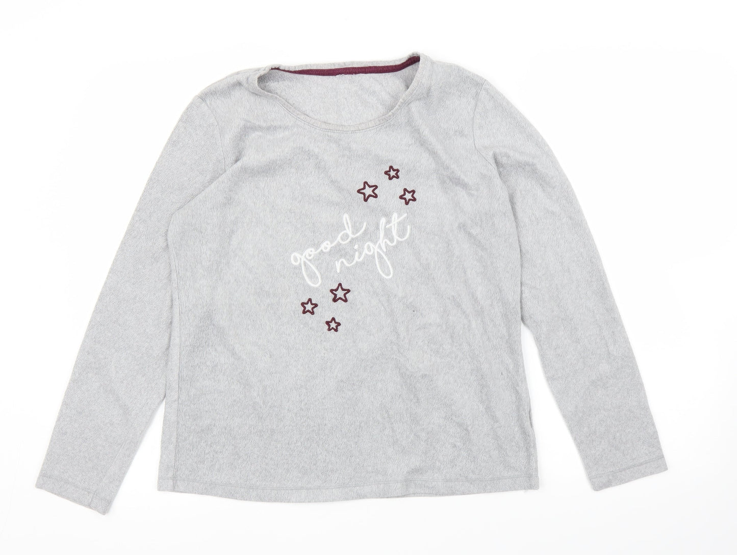 Preworn Womens Grey  Fleece Top Pyjama Top Size M