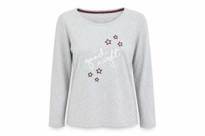 Preworn Womens Grey  Fleece Top Pyjama Top Size M