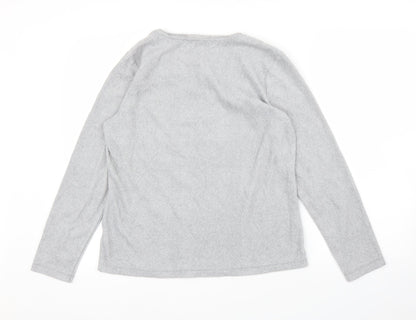 Preworn Womens Grey  Fleece Top Pyjama Top Size M