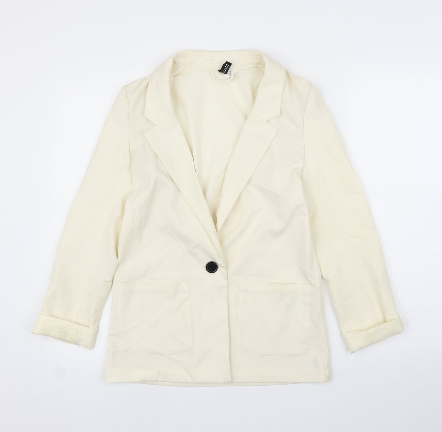 H&M Womens Ivory   Cardigan Jumper Size 8