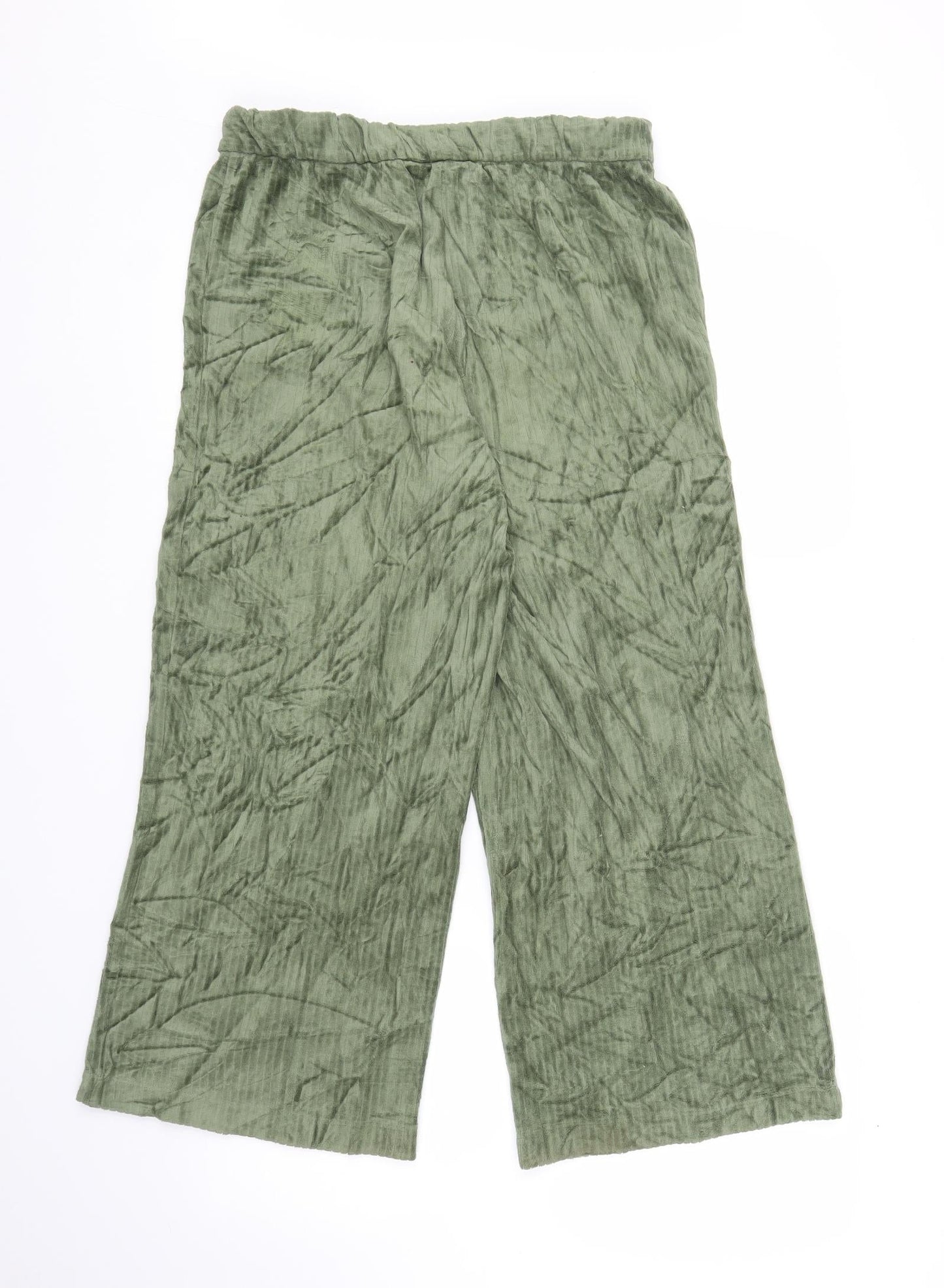 Monkl Womens Green   Capri Trousers Size M L22 in