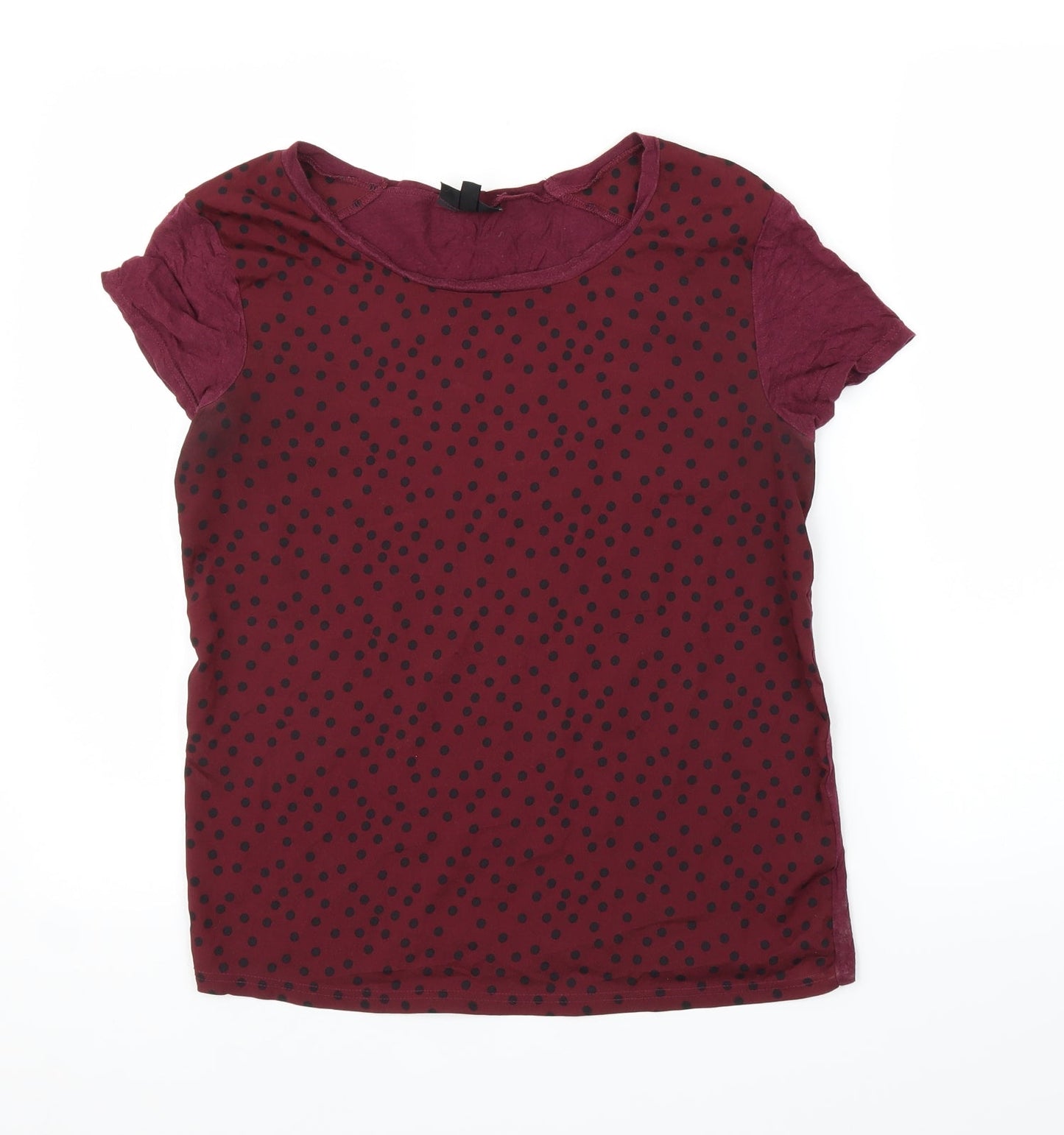 Womens UK Size 8 Topshop Purple Basic Blouse