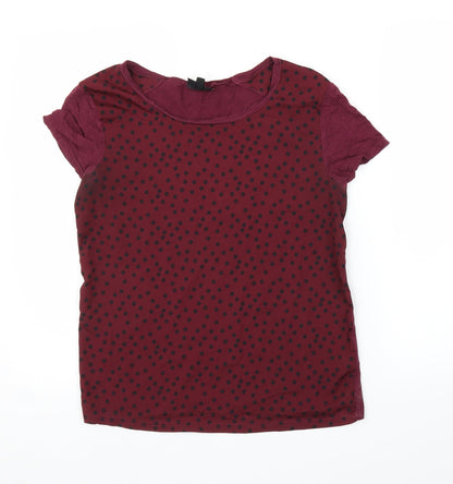 Womens UK Size 8 Topshop Purple Basic Blouse