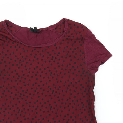 Womens UK Size 8 Topshop Purple Basic Blouse