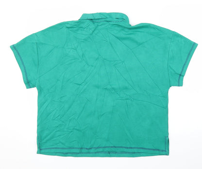 Womens UK Size 14 NEXT Green Basic T-Shirt