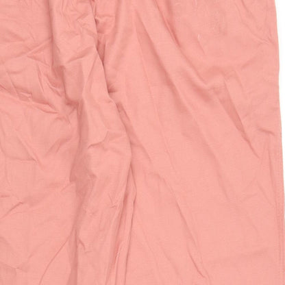 Womens UK Size XL Gap Regular Fit Capri Pink Trousers