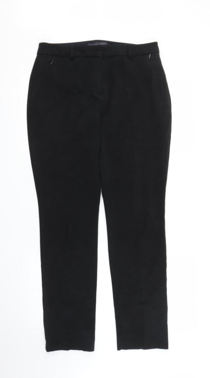 M&S Womens Black   Trousers  Size 12 L27 in