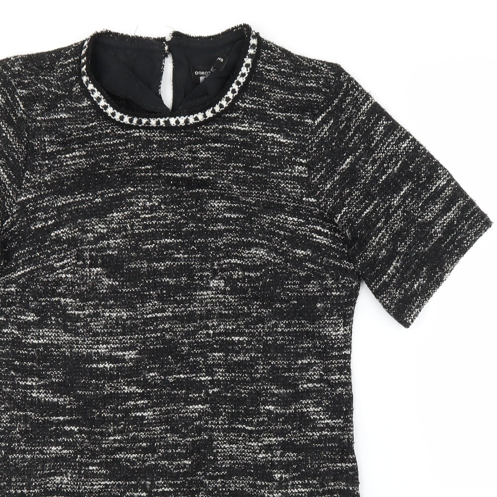 Dorothy Perkins Womens Black   A-Line  Size 10