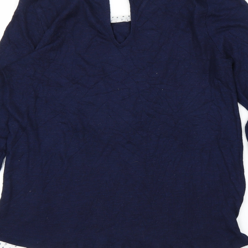 Camieu Womens Blue   Basic Blouse Size M