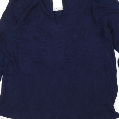 Camieu Womens Blue   Basic Blouse Size M