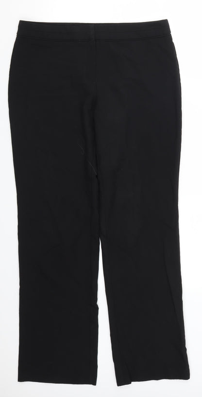 F&F Womens Black   Trousers  Size 12 L30 in