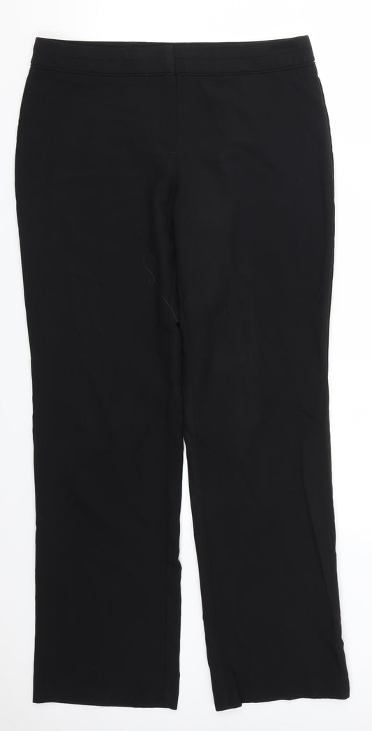 F&F Womens Black   Trousers  Size 12 L30 in