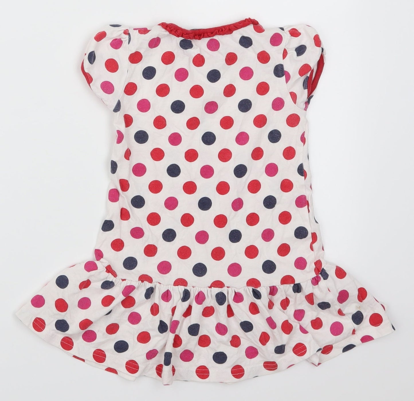 George Girls Red Polka Dot  Skater Dress  Size 18-24 Months  - Blue
