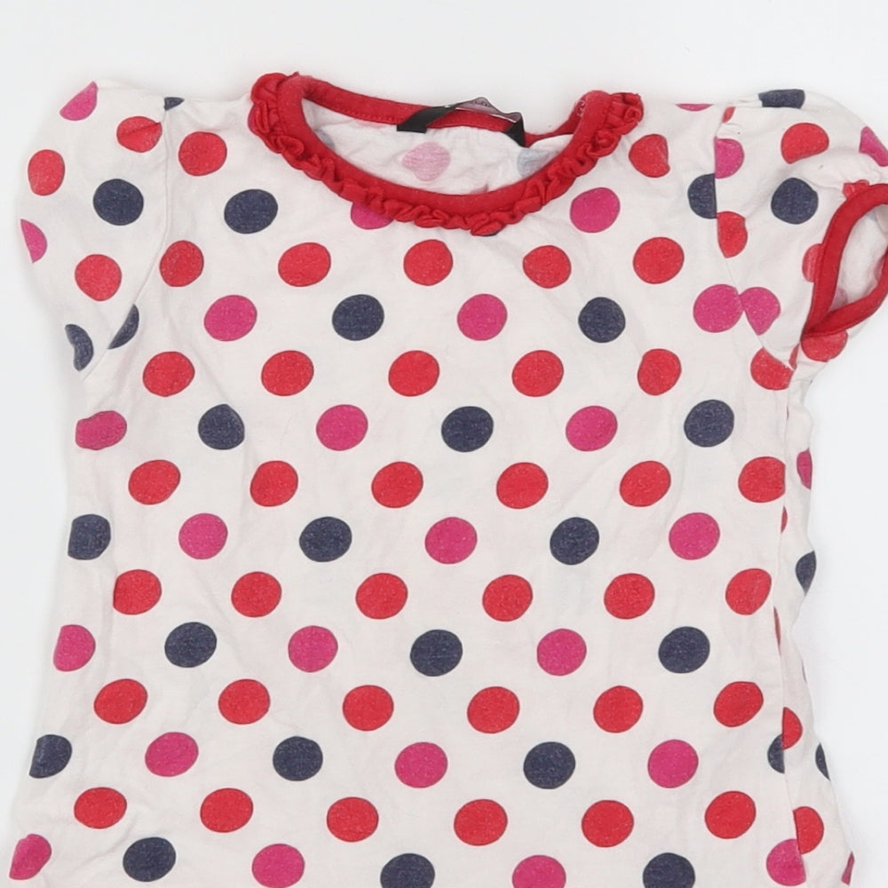 George Girls Red Polka Dot  Skater Dress  Size 18-24 Months  - Blue