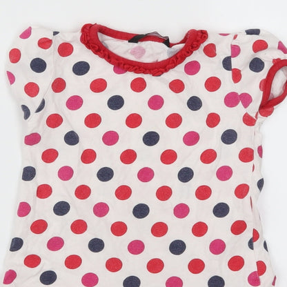 George Girls Red Polka Dot  Skater Dress  Size 18-24 Months  - Blue