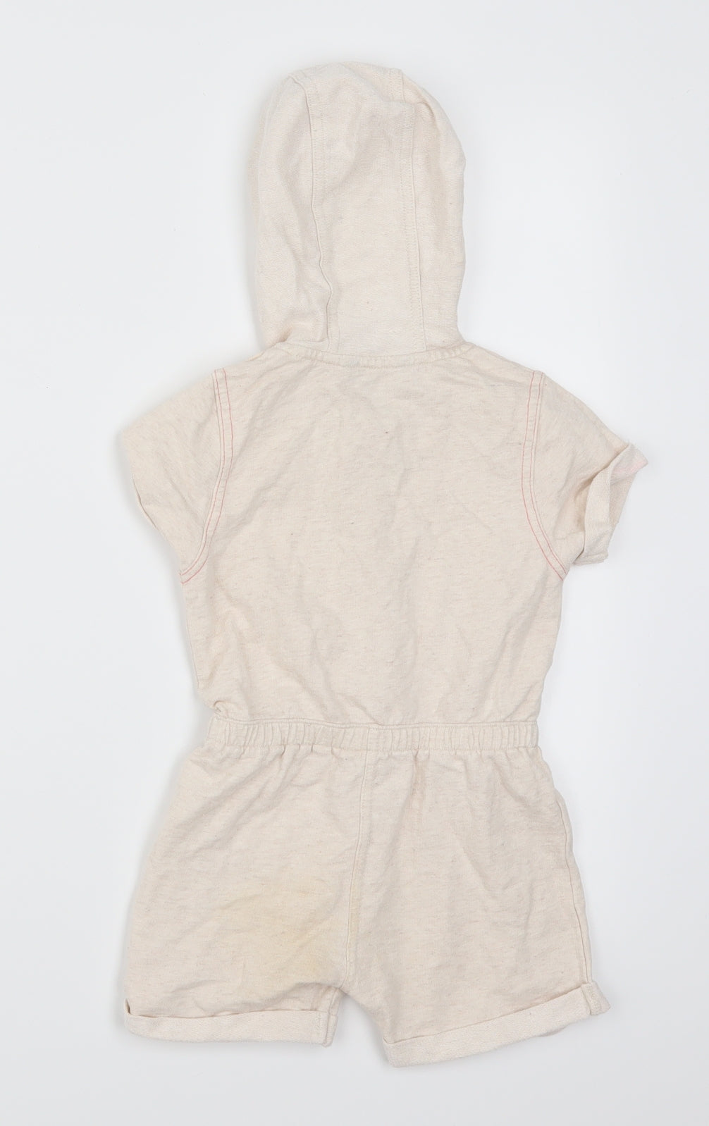 George Girls Beige   Romper One-Piece Size 18-24 Months  - Happy Smile
