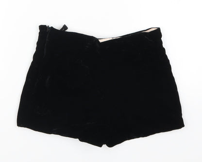 Marks and Spencer Girls Black   Mom Shorts Size 5-6 Years