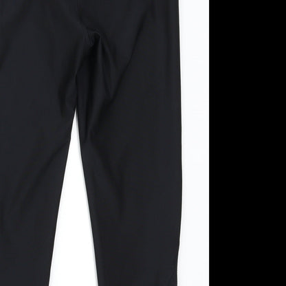 Preworn Womens Black   Cropped Leggings Size 10 L18 in