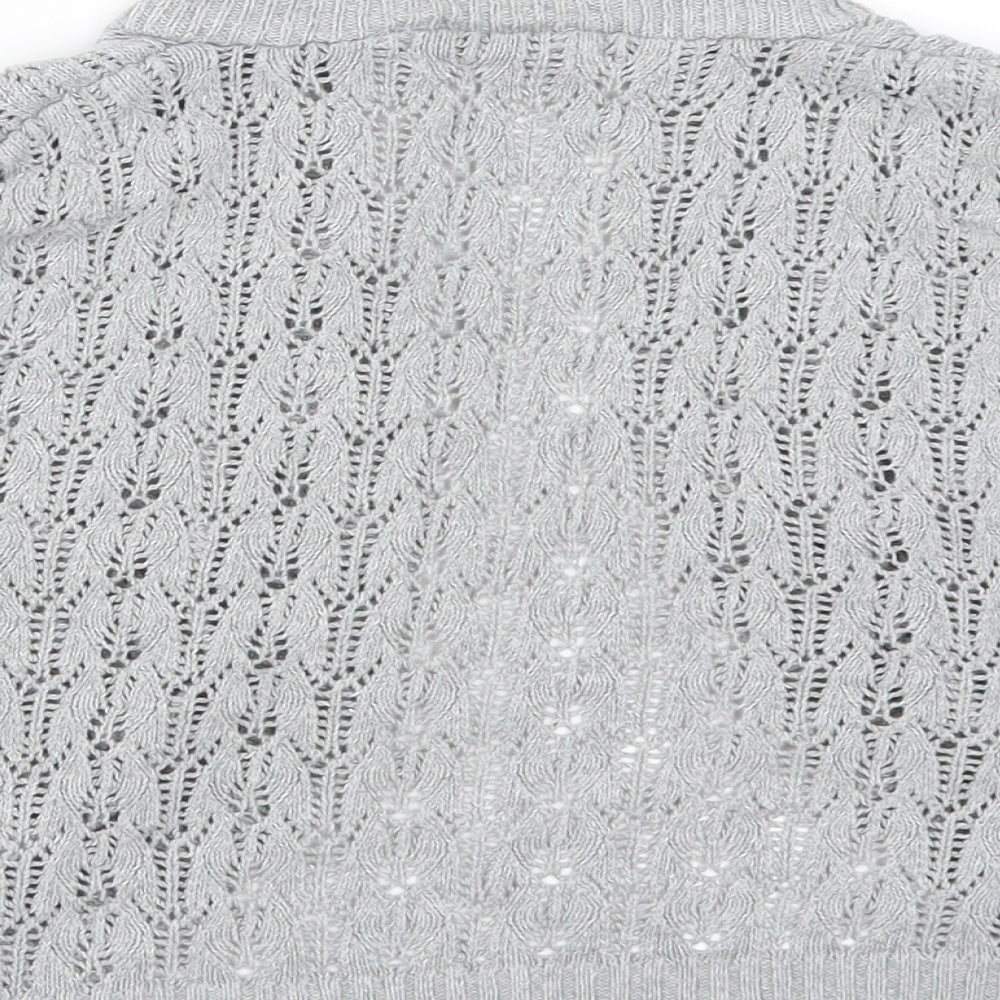Preworn Womens Grey   Cardigan Jumper Size M