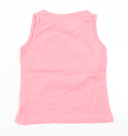 Girl2Girl Girls Pink   Basic Tank Size 2-3 Years  - 100% Gorgeous