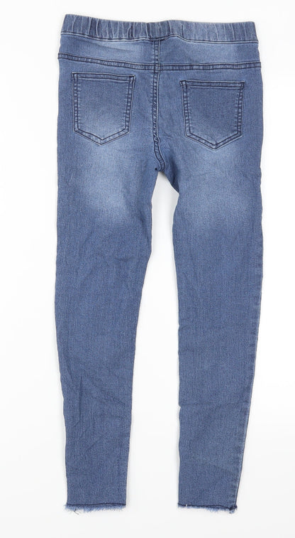 Denim Co Girls Blue  Denim Jegging Jeans Size 9-10 Years - Distressed Look