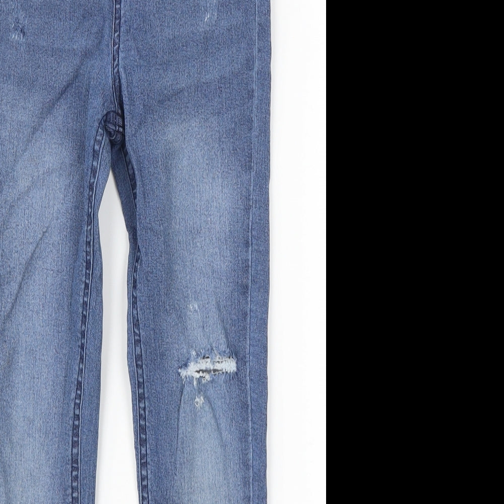 Denim Co Girls Blue  Denim Jegging Jeans Size 9-10 Years - Distressed Look