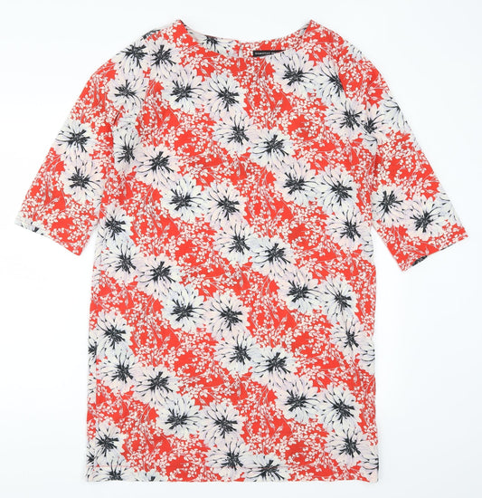 Womens UK Size 14 Dorothy Perkins Red Basic T-Shirt