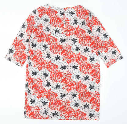Womens UK Size 14 Dorothy Perkins Red Basic T-Shirt