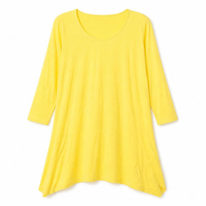 Anthony Studio Womens Yellow  Rayon T-Shirt Dress  Size S