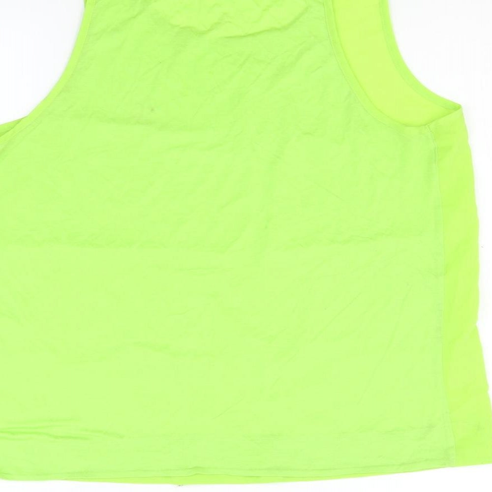 Womens UK Size XL French Connection Green Basic Tank